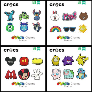 Crocs のかわいい漫画のアクセサリー Crocs