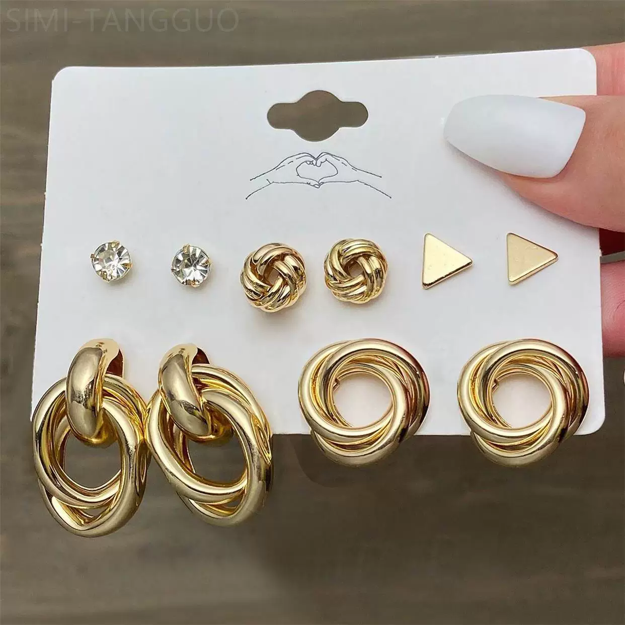 Серьги женские модные крупные круглые серьги ювелирные изделия