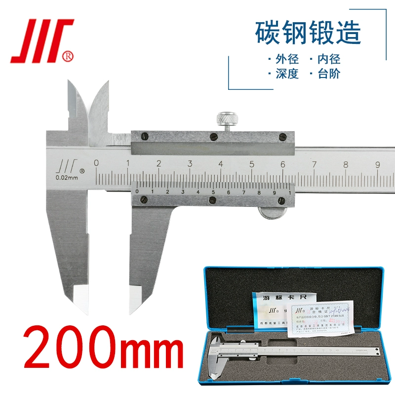 thước kẹp điện tử stainless hardened Tập Vernier Caliper 0-150mm Thép không gỉ 0-200mm 0-300mm Đồng hồ đo dầu Cơ khí chính xác cao Cấp công nghiệp bán thước kẹp mitutoyo cũ thước kẹp điện tử mitutoyo 150mm Thước kẹp cơ khí