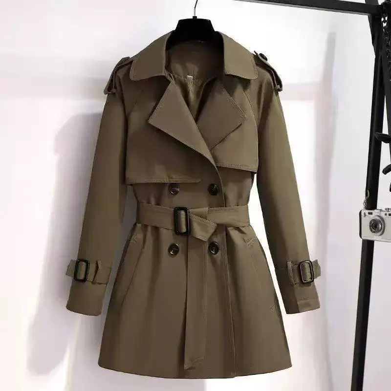 Trench coat, autumn jacket, for teenagers, loose fit, 2023, British style