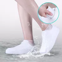 Vintage Rubber Boots Reusable Latex Waterproof Rain Shoes ve