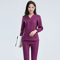 Хлопковый сиреневый лонгслив, нарукавники, комплект