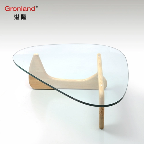 Северный твердый древесный стальный стальный кофейный столик круглый кофейник дизайнер дизайнер nonaguchi kouyong creative малый стол сборка простая