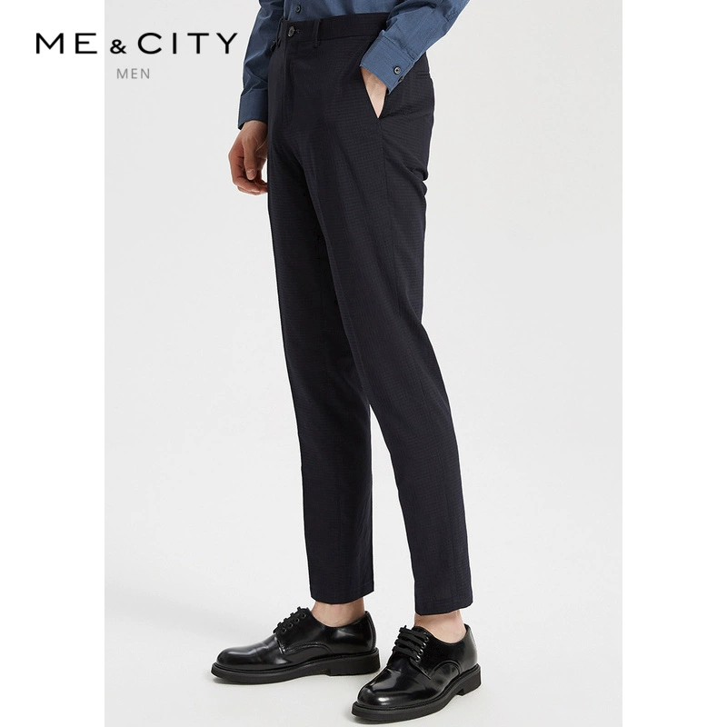MECITY nam 2019 hè mới kinh doanh len thời trang phù hợp với quần nam quần tây nam thẳng - Suit phù hợp
