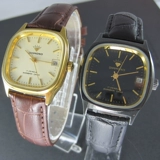 Оригинальные бриллиантовые механические квадратные механические часы, мужские часы подходит для мужчин и женщин, ремень, ностальгия