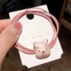 Pink Girl Heart Rabbit Bear Bear Rope Bán dễ thương Phim hoạt hình Đôi sợi Hàn Quốc Dây nhỏ Cao su tươi Ban nhạc Phụ kiện tóc - Phụ kiện tóc