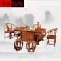 Bàn trà cổ văn phòng bàn ghế gỗ sồi Trung Quốc Mới kết hợp bàn ghế trà Trung Quốc - Nội thất giảng dạy tại trường ghế học