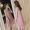 Mùa hè 2019 mới không tay áo vest ren Hàn Quốc khâu một từ váy xếp li đầm voan - A-Line Váy váy chữ a công sở