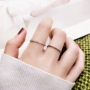 Nhật Bản và Hàn Quốc phiên bản mini titan siêu mịn mạ vàng hồng nhẫn nữ phần ngón tay nhẫn ngón tay nhỏ nhẫn nhẫn trang sức đơn giản nhẫn đeo ngón út