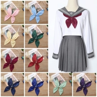 Японская школьная юбка для школьников, студенческая юбка в складку, рубашка, шарф, галстук-бабочка, шейный платок