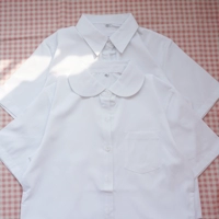 Японская студенческая юбка в складку, базовая рубашка для школьников, короткий рукав, по фигуре