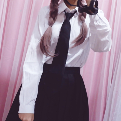 taobao agent Japanese school skirt, black tie, student pleated skirt, set, long sleeve