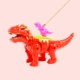 Электрический красный динозавр