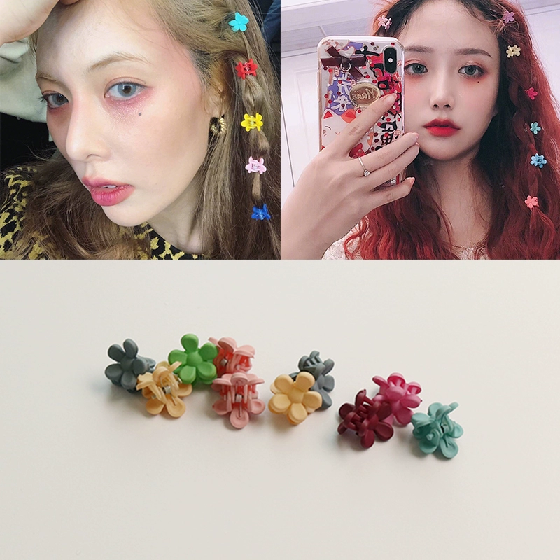 YA Xuanmei cùng clip tóc màu Hàn Quốc cào clip mạng đỏ bangs clip trẻ em kẹo màu clip cô gái đội mũ - Phụ kiện tóc