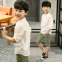 Trẻ em của mặc cậu bé mùa hè thủy triều boy t-shirt ngắn tay áo top boy lớn bông gai tay áo tay áo shop trẻ em