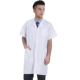 Белый белый халат, короткий рукав