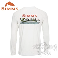 SIMMS Дрейфте белая круглая шея