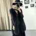 2018 thu đông mới áo vest lông nữ dài phần giả lông cáo Mỏng mỏng lông dày vest hoang dã Faux Fur