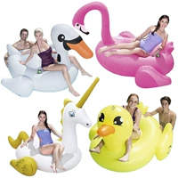 Негабаритный лебедь для взрослых, водная желтая утка, надувная игрушка, плавательный круг, фламинго, единорог