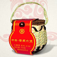 Бесплатная доставка китайская старая модная черная чая Wuzhou Wuzhou Zhongchazhong Красивая корзина, установленная первая -класс Liubao Tea 6166 250G
