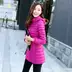 Quần áo cotton chống mùa nữ dài 2018 phiên bản mới của Hàn Quốc áo khoác cotton mỏng cho mẹ áo khoác denim mùa đông áo phao nữ cổ lông Bông