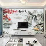 Sansui, настенное украшение для гостиной, обои, китайский стиль, 3D