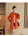 2018 đầu mùa thu phong cách mới collarless áo gió nữ phần dài Hàn Quốc phiên bản của mùa xuân và mùa thu phần mỏng sinh viên đơn giản slim slimming jacket Trench Coat