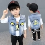 Trai vest mùa xuân và mùa thu 2018 mùa xuân mới trẻ em denim vest bên ngoài mặc phần mỏng 1-2 tuổi 3 bé Hàn Quốc phiên bản của thủy triều quần áo trẻ em giá rẻ