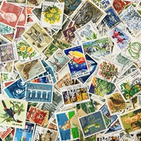 Много -национальные марки 100 чистые памятные ретро -ручные материалы наклейки на стикеры Строка Символ Случайная доставка случайная доставка