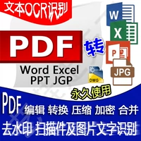 Редактор PDF в формат формата программного обеспечения CAD CAD -преобразователь OCR Распознавание текста