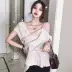 Mùa hè 2019 mới áo vest satin kiểu Hồng Kông áo sơ mi hở hang không đều đặn gợi cảm - Áo ba lỗ shop thời trang nữ Áo ba lỗ