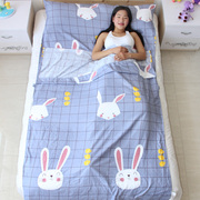 Rửa sạch bông bẩn túi ngủ đặc biệt dành cho người lớn khách sạn khách sạn linen quilt cover ba-trong-một duy nhất đôi kinh doanh ngủ