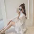 2018 new sun bảo vệ quần áo khăn choàng ladies summer voan cardigan ren Hàn Quốc phiên bản của ngắn áo khoác mỏng áo khoác Áo khoác ngắn