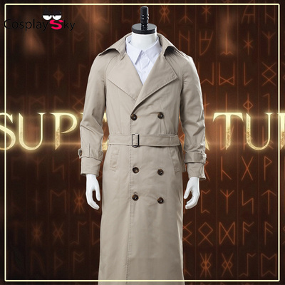 taobao agent Evil Power COS Supernatural full set of COSPLAY clothing CASTIEL Trench jacket version cos clothing