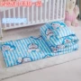 Mẫu giáo chăn ba mảnh mùa xuân và mùa thu trẻ em nap cotton là bé bộ đồ giường bé sáu mảnh thiết lập với lõi 	bộ chăn ga cho bé gái