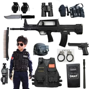 Súng đồ chơi trẻ em đặt nhỏ cảnh sát đặc biệt quần áo đồ chơi cậu bé khó ăn thịt thiết bị bắn tỉa awm sniper
