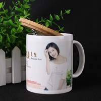 Чашка+бамбуковая деревянная крышка слово+ложка = 39 Юань