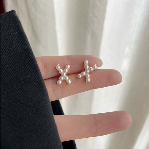 Серебряная игла из жемчуга, серьги, брендовые маленькие изысканные клипсы, серебро 925 пробы, изысканный стиль, французский стиль, популярно в интернете, без проколов ушей