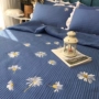 [Khăn trải giường bằng vải cotton có thể giặt được của Hàn Quốc] ga giường màu trắng