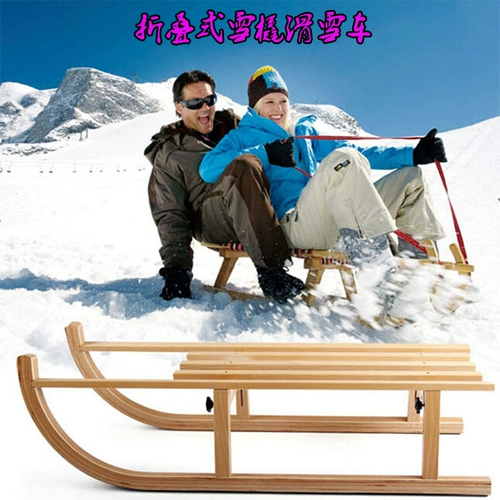 Поддержка складывания деревянных лыж Huayan, бревень