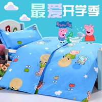 Mẫu giáo chăn ba mảnh trẻ em nap quilt bông bé chăn mùa xuân, mùa hè, mùa thu và mùa đông bé bộ đồ giường cotton ga trải giường cho bé gái	