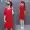 Mùa thu mới của phụ nữ Hàn Quốc dài tay Slim túi dài hoang dã váy hông váy Một từ váy thủy triều - A-Line Váy
