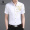 Mùa hè mới ăn chơi kẻ sọc ngắn tay áo sơ mi nam của mercerized bông lót quần áo giản dị Hàn Quốc phiên bản của bán tay áo triều áo sơ mi trắng tay ngắn