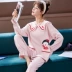 Bộ Đồ Ngủ Nữ Thu Đông Mới Hoạt Hình Cotton Tay Dài Công Chúa Gió Gợi Cảm Ngọt Hàn Quốc Thường Ngày Ở Nhà Bộ Nữ mẫu áo len nữ đẹp 2020 Cộng với kích thước quần áo