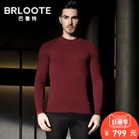 Brloote Barut Ánh Sáng Nam của Nam Giới Cashmere Áo Sơ Mi Nam Slim Cao Cổ Nửa Cao Cổ Áo Len Mùa Thu quần áo mùa đông nam giới