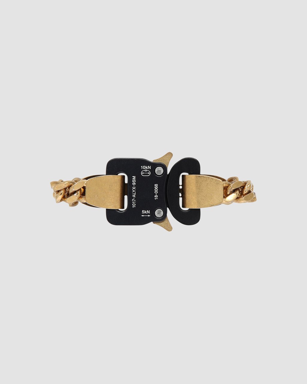 Gold Bracelet20ss1017ALYX9SMCHAINNECKLACE Metal buckle function Necklace Pounds Hollow out hero chain