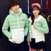 Dịch vụ bánh mì mùa đông nam xuống áo khoác cho học sinh nhỏ tuổi Hàn Quốc áo khoác hoodie Trang phục Couple