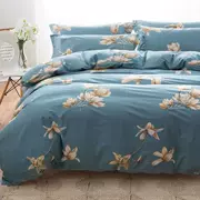 [Special chăn + gối +] gia đình bốn giường bốn ba mảnh vải chăn chăn gối - Quilt Covers