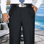Quần trung niên mùa thu dày quần nam cao eo đơn xếp li thẳng quần phù hợp với quần trung niên nam phù hợp với quần phù hợp với quần