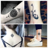 Водостойкие тату наклейки подходит для мужчин и женщин, тату на руку в форме цветка, долговременный эффект